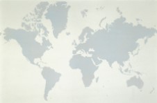 Blank map of world