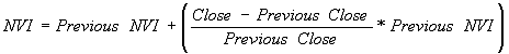 Calculation 1: Negative Volume Index (NVI)