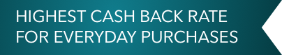 Highest cash back rate for everyday purchases