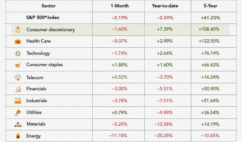 Consumer Discretionary Stocks 2015