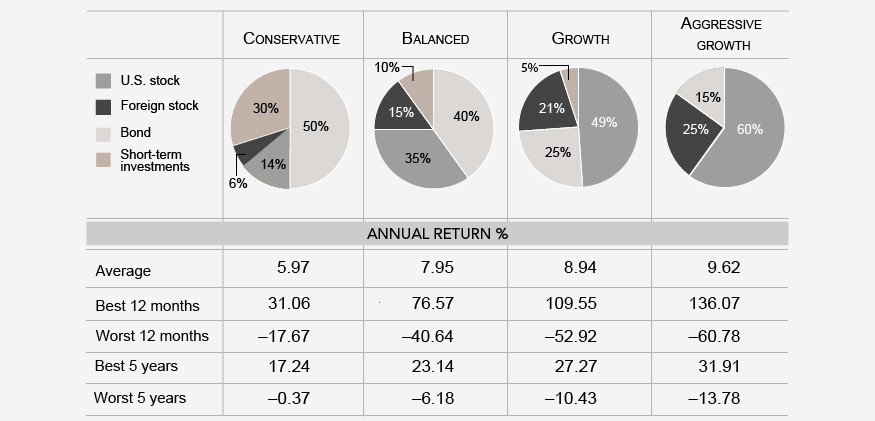 Age Related Investment Strategy Chart