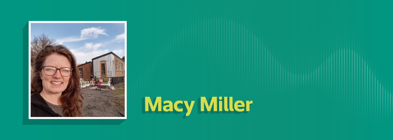 Macy Miller profile image / Finding joy in a tiny house
