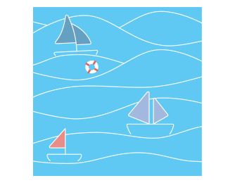 Illustration of sailboats taking varying levels of risk.