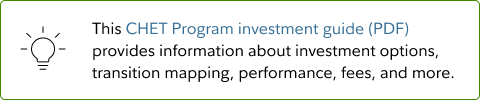 CHET Program investment guide (PDF)