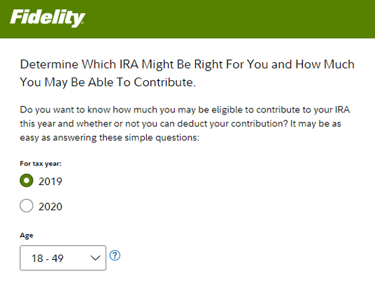 IRA Calculator & Planning Tools from Fidelity