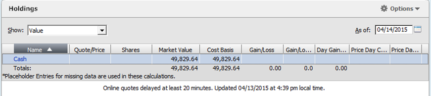 Exporting Data from Fidelity WealthCentral