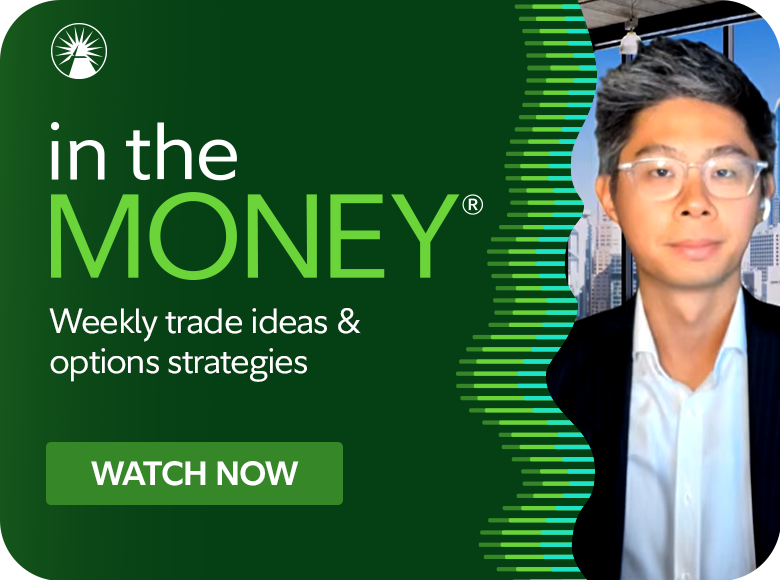 In the Money. Weekly trade ideas and options strategies. Watch now.