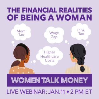 The Financial Realities of being a woman, live webinar: January 11, 2023 at 2pm ET