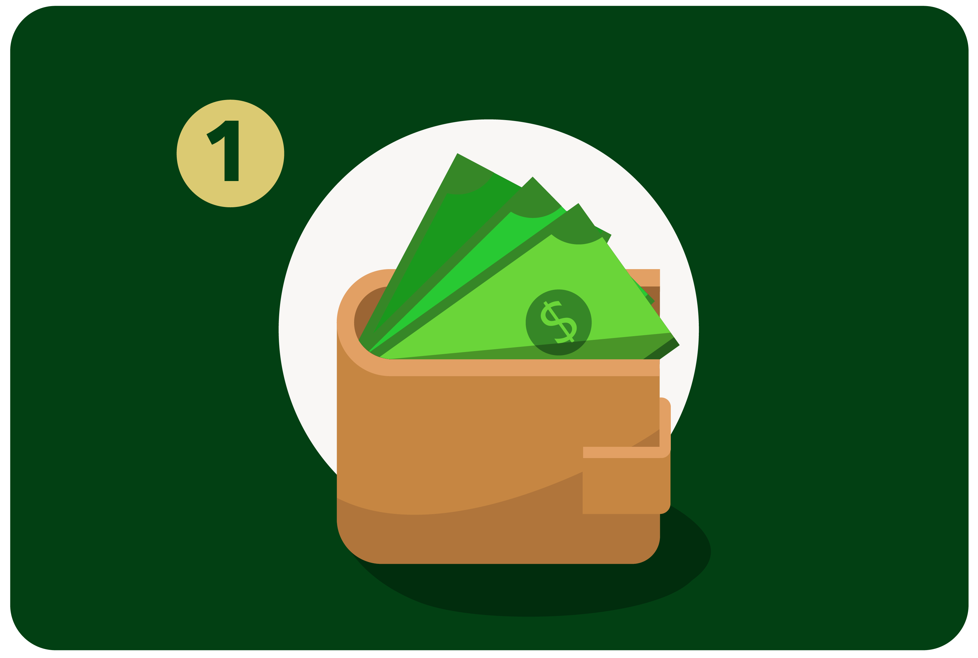 A wallet with US currency