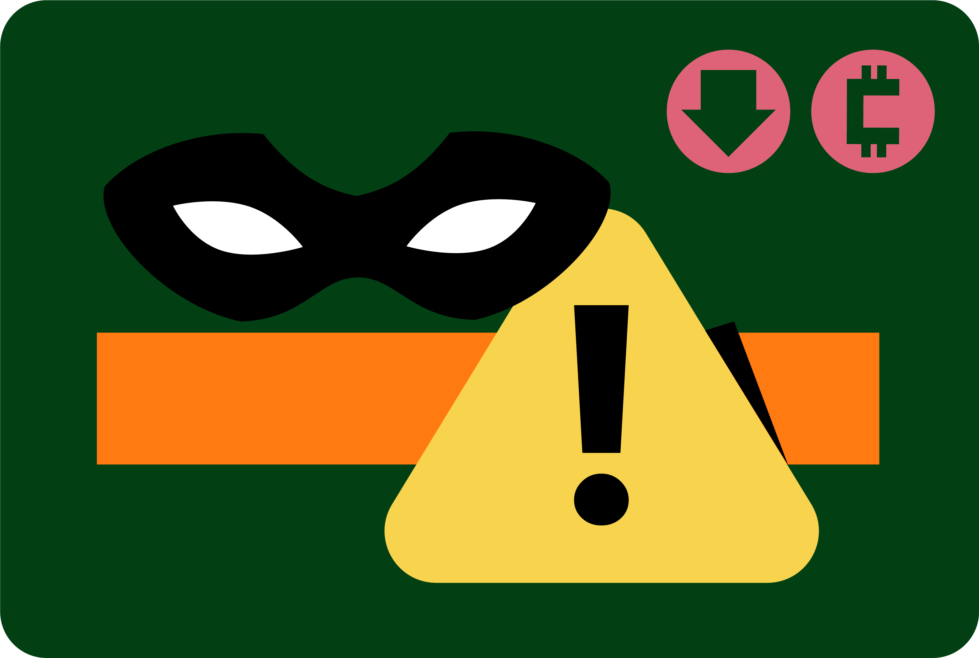 Infographic explaining some cryptocurrency networks could be a higher scam risk.