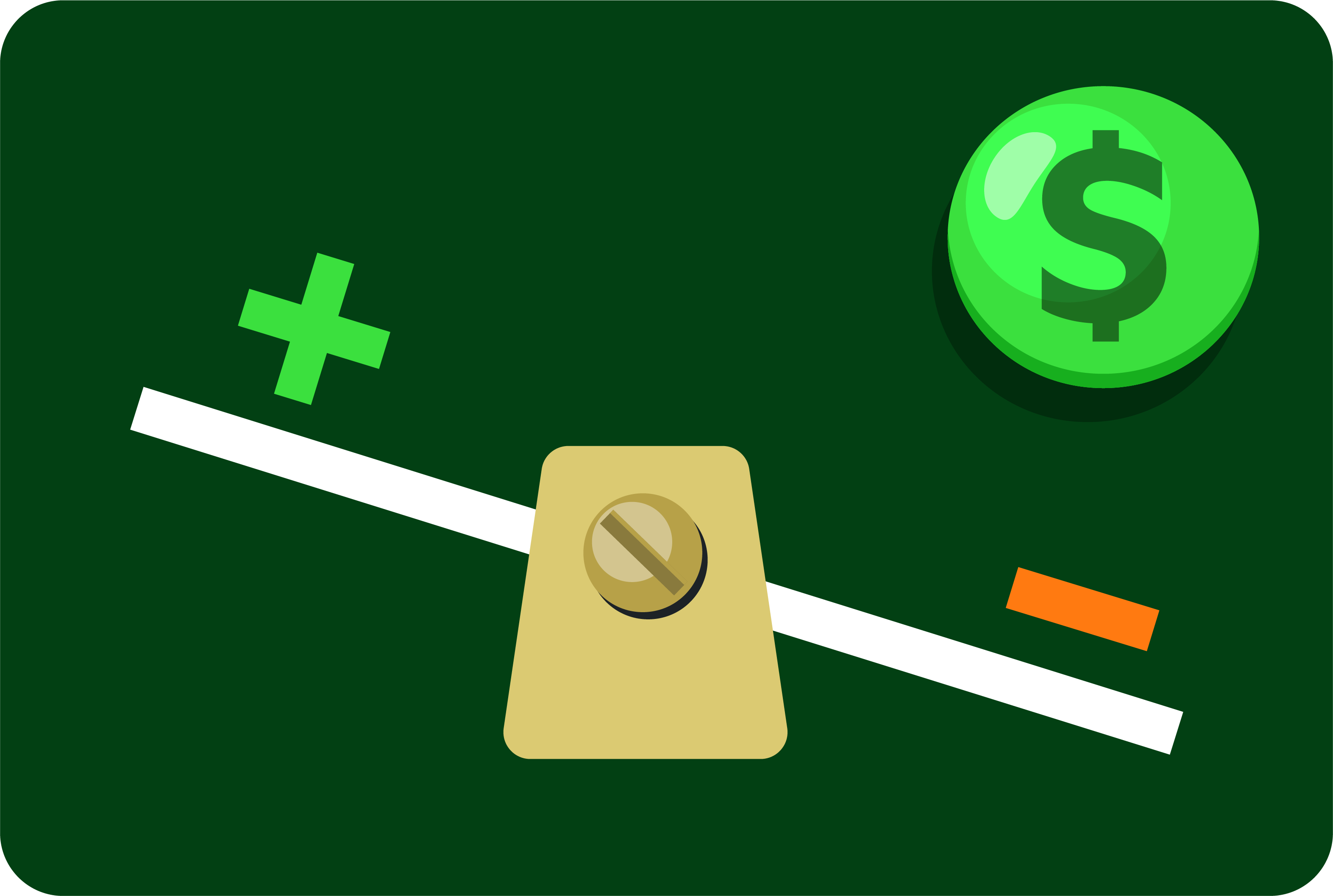 Balance scale with a plus sign on one side and a minus sign on the other, symbolizing evaluating pros and cons.