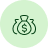 icon of a dollar bag